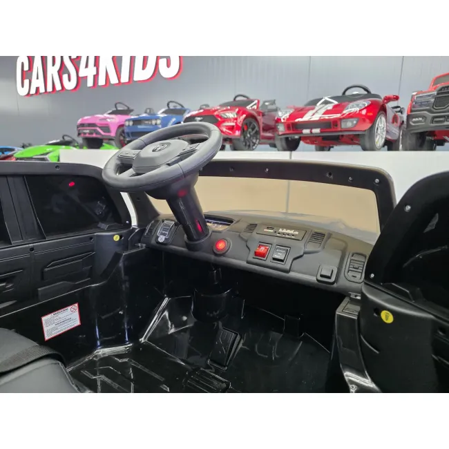 Masinuta Electrica Copii Dodge Ram Pick-up 12v, Telecomanda, Bluetooth, Sa Piele, Soft Start, Negru Pjbc4kk03zwart