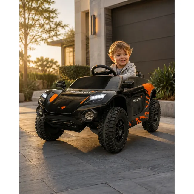 Masinuta Electrica Copii Mclaren Rally 12v, Telecomanda, Bluetooth, Usb, Sa Piele, Anvelope Eva, 3-5 Ani Pjbc4kk07