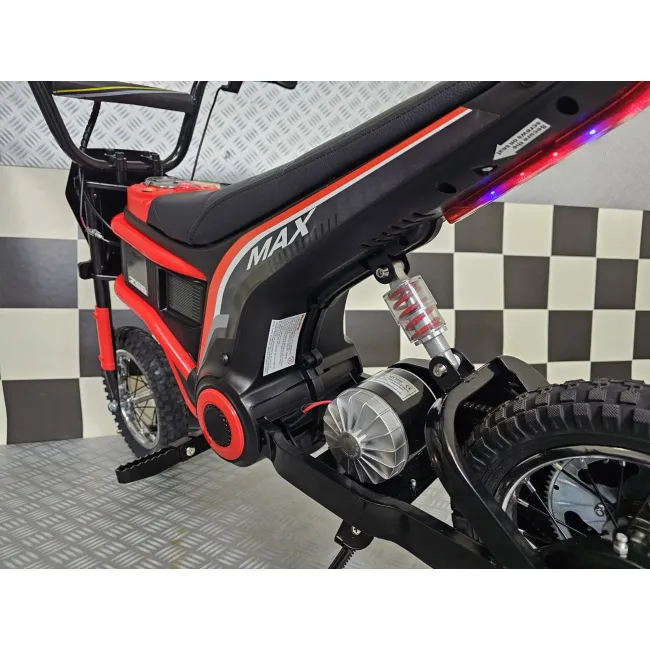 Motocros Electric Copii Cars4kids 24v 350w, 2 Viteze 8-16km H, Sa Piele, Roti Cauciuc, Suspensie, Ce, 5 Ani + Pjbc4k2328