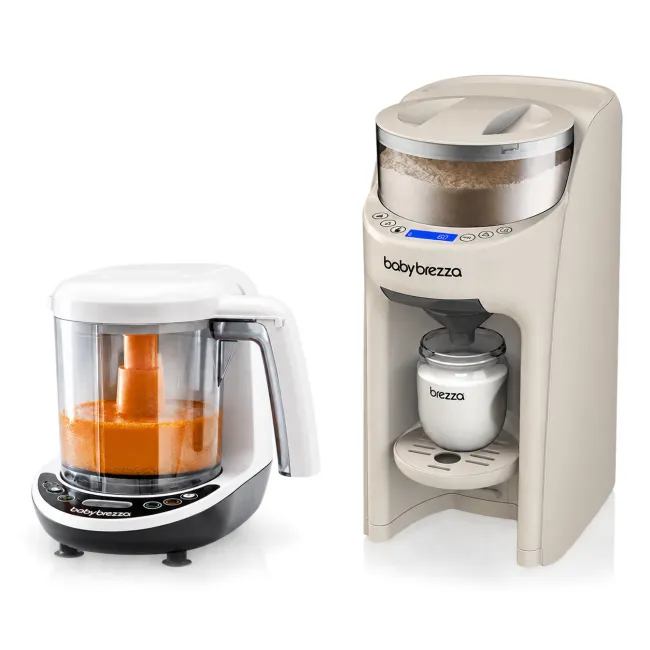 Pachet Bebe Start 20 - Espressor lapte Formula Pro Advanced Oatmeal + Robot One Step Baby Food Maker Deluxe de la Baby Brezza