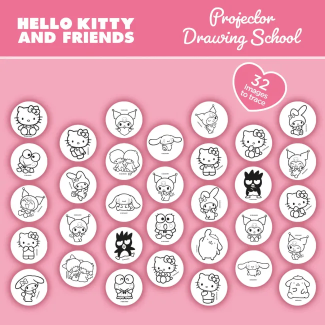 Proiector pentru desen - hello kitty & prietenii
