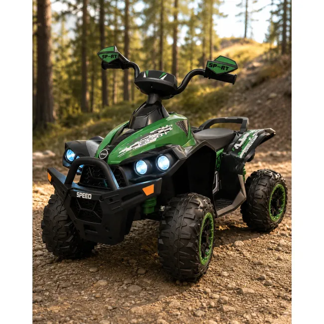 Quad Electric Copii Phyton 12v, Camuflaj, 2 Motoare 35w, 2 Viteze 3-6km H, Lumini Fata, 3-5 Ani Pjbc4k9962camouflage