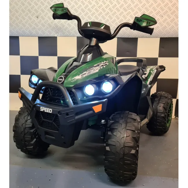 Quad Electric Copii Phyton 12v, Camuflaj, 2 Motoare 35w, 2 Viteze 3-6km H, Lumini Fata, 3-5 Ani Pjbc4k9962camouflage