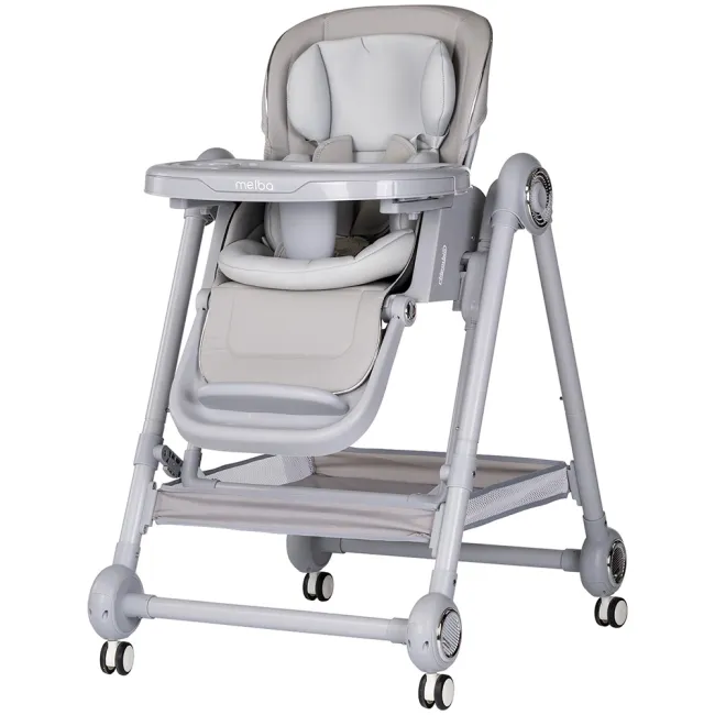 Scaun de masa Chipolino Melba 2 in 1 platinum HUBSTHME0261PL