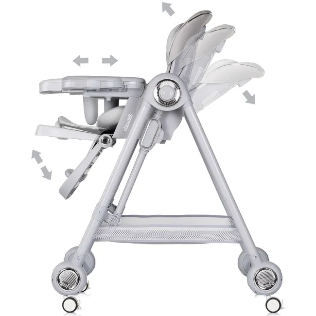 Scaun de masa Chipolino Melba 2 in 1 platinum HUBSTHME0261PL