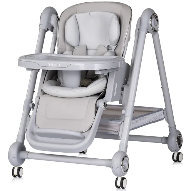 Scaun de masa Chipolino Melba 2 in 1 platinum HUBSTHME0261PL