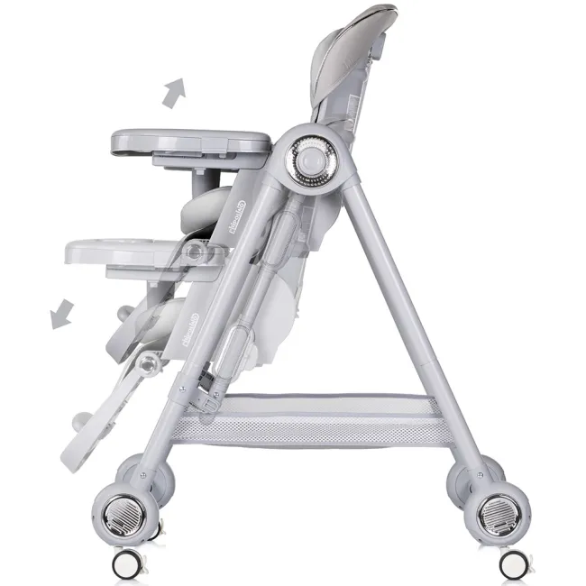 Scaun de masa Chipolino Melba 2 in 1 platinum HUBSTHME0261PL