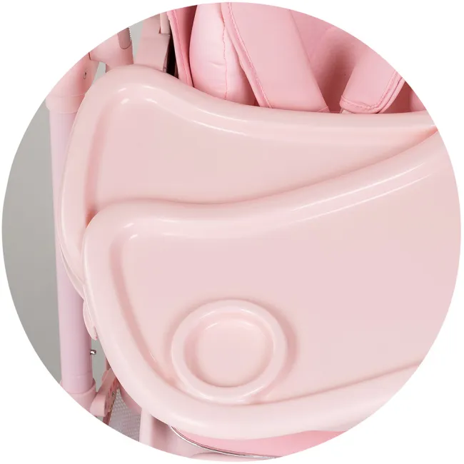 Scaun de masa Chipolino Melba 2 in 1 powder pink HUBSTHME0264PP