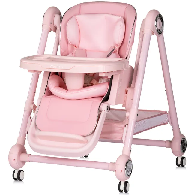 Scaun de masa Chipolino Melba 2 in 1 powder pink HUBSTHME0264PP