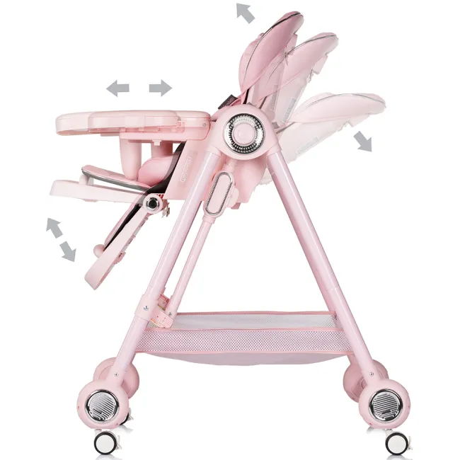 Scaun de masa Chipolino Melba 2 in 1 powder pink HUBSTHME0264PP