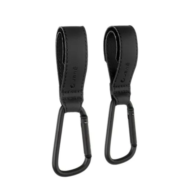 Set 2 agatatori pentru carucior, Jane, Fixare pe cadru, multifunctionale, Black BYN8420421091470