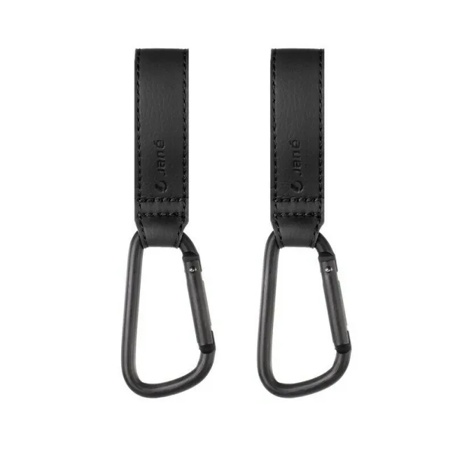 Set 2 agatatori pentru carucior, Jane, Fixare pe cadru, multifunctionale, Black BYN8420421091470