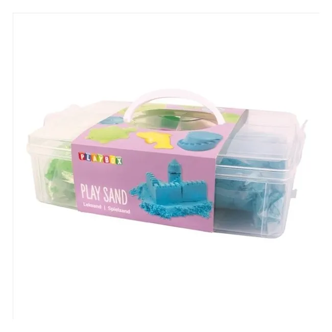 Set creatie cu nisip senzorial modelabil colorat si unelte de modelaj - okepb2472388