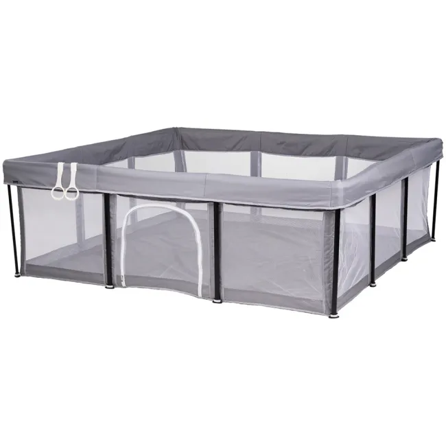 Tarc de joaca Chipolino Easy 180x180 cm grey HUBKOIEA0251GY