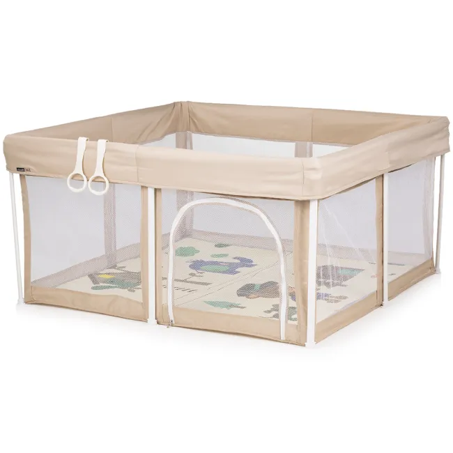 Tarc de joaca Chipolino Vibe 120x120 cm beige HUBKOIVI0252BE