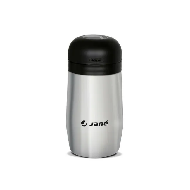 Termos, Jane, Din otel inoxidabil, 1000 ml, Fara BPA, Cu gentuta din izopren, Black BYN8420421003503