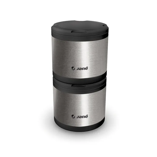 Termos, Jane, Din otel inoxidabil, 1000 ml, Fara BPA, Cu gentuta din izopren, Black BYN8420421003503