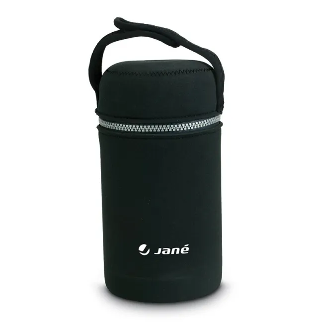 Termos, Jane, Din otel inoxidabil, 1000 ml, Fara BPA, Cu gentuta din izopren, Black BYN8420421003503