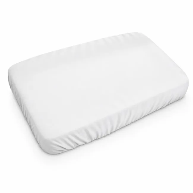 Cearsaf cu elastic bumbac ranforce Alb uni 110x60 - ASC6427968155162