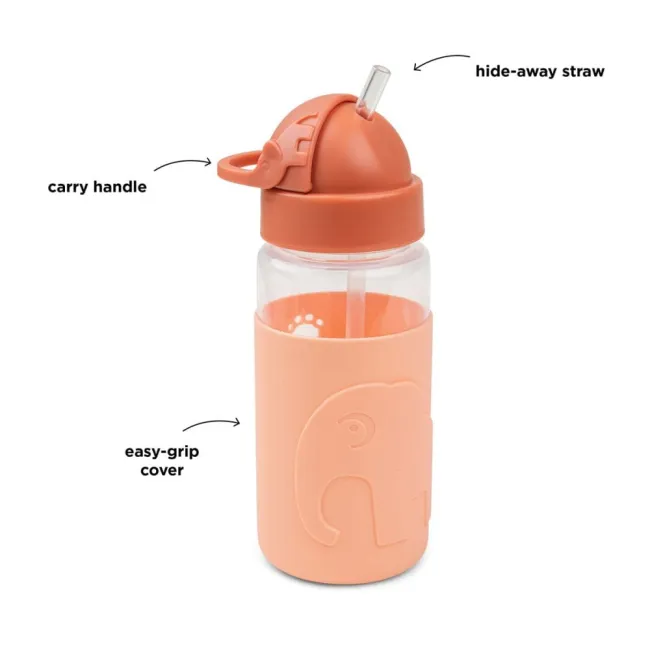 Cana cu pai Done by Deer Easy-grip Elphee Papaya 350 ml