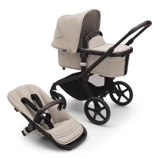 Carucior Bugaboo Fox 5 Renew Black Dessert Taupe 2 in 1