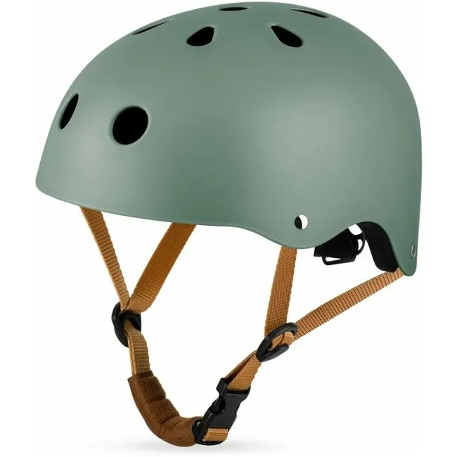 Casca pentru copii, Lionelo, Reglabila 50-56 cm, Din ABS si EPS, Conform cu standardul EN1078, Green Sage BYNLO-HELMET_GREEN_SAGE