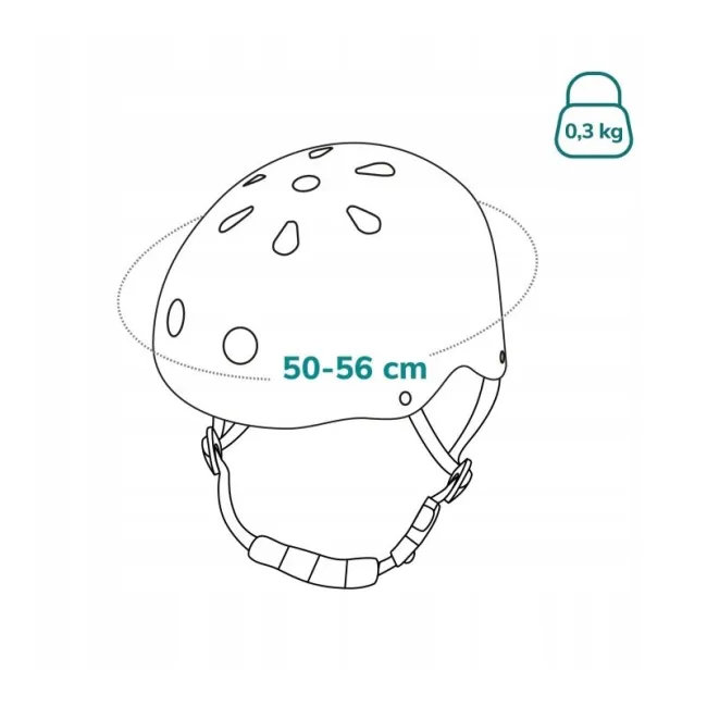 Casca pentru copii, Lionelo, Reglabila 50-56 cm, Din ABS si EPS, Conform cu standardul EN1078, Green Sage BYNLO-HELMET_GREEN_SAGE