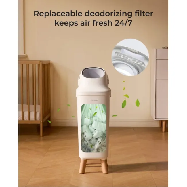 Cos scutece Momcozy cu sistem triple-seal anti-miros 22L