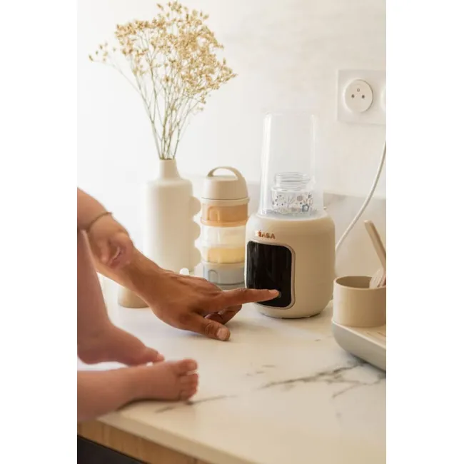 Incalzitor si sterilizator biberoane Beaba Multi Milk Clay Earth