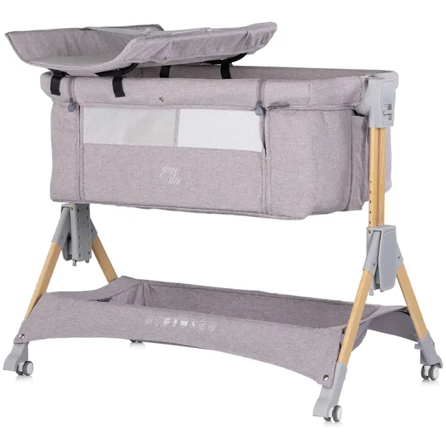 Patut co-sleeper pliabil Chipolino SleepNFold platinum HUBKOSSF0262PL