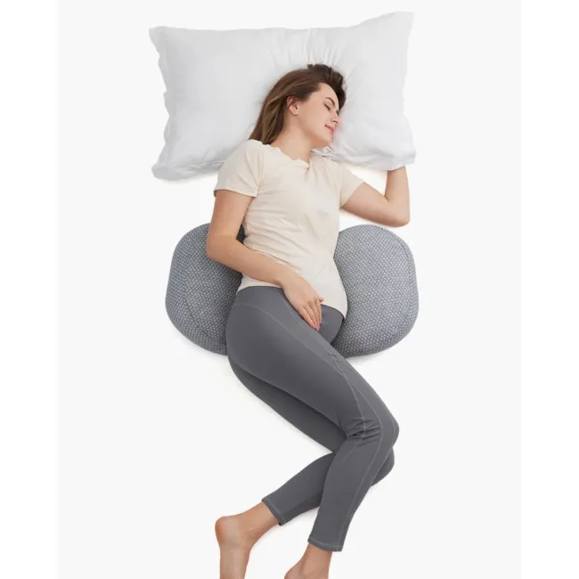 Perna gravide Momcozy in forma de W Grey