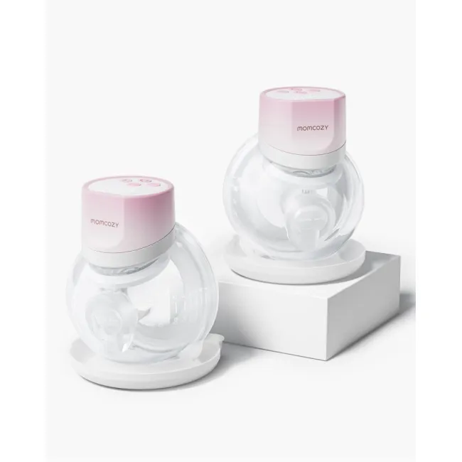 Pompa de san Momcozy Hands-free dubla S12 Pro Quick Pink