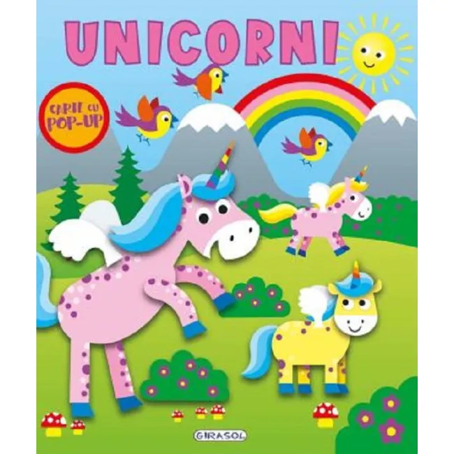 Carte cu pop-up - unicorni