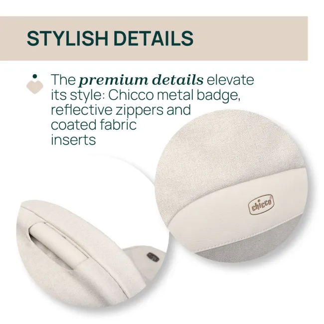 Carucior copii 3 in 1 Chicco Bellagio 2, First Seat Recline, Amber Glow (bej deschis), 0luni+ CHC8718350+8713750+8710050-8