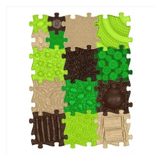 Covoras ortopedic senzorial puzzle elemente din natura - okemfk-097