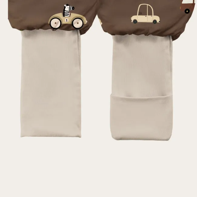 Sac De Dormit Cu Picioare Babysteps   , Zretro Auta   ,   Bumbac Premium, 1 Tog, Picioare Pliabile, Mae Inute Retro   Marimea S 86 92 98, 12-36 Luni Pjb611885