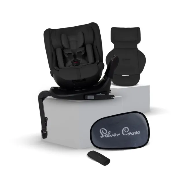 Scaun auto rotativ 360 Silver Cross Motion 3 All-Size Iconic Black