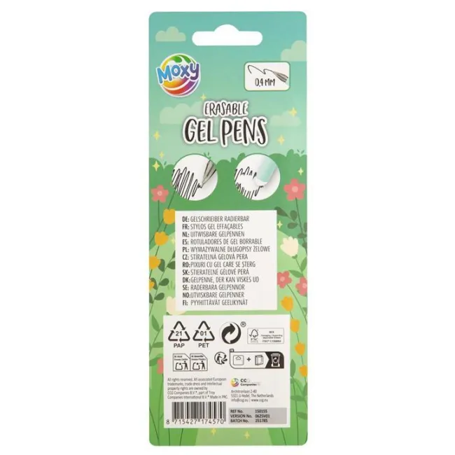 Set 3 pixuri cu gel - scrie si sterge