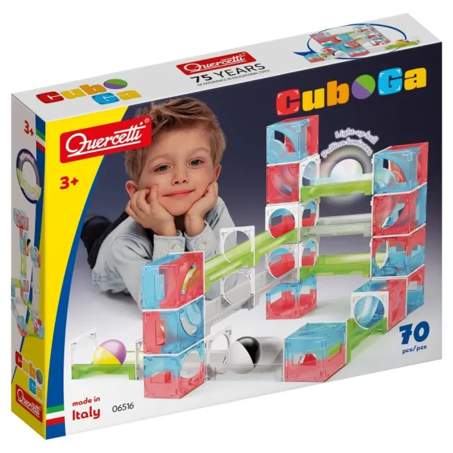 Traseu de bile Quercetti Cuboga 70 piese
