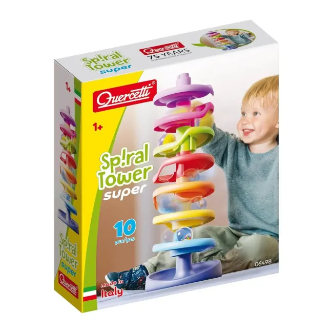 Turn cu traseu spiral pentru bile Quercetti