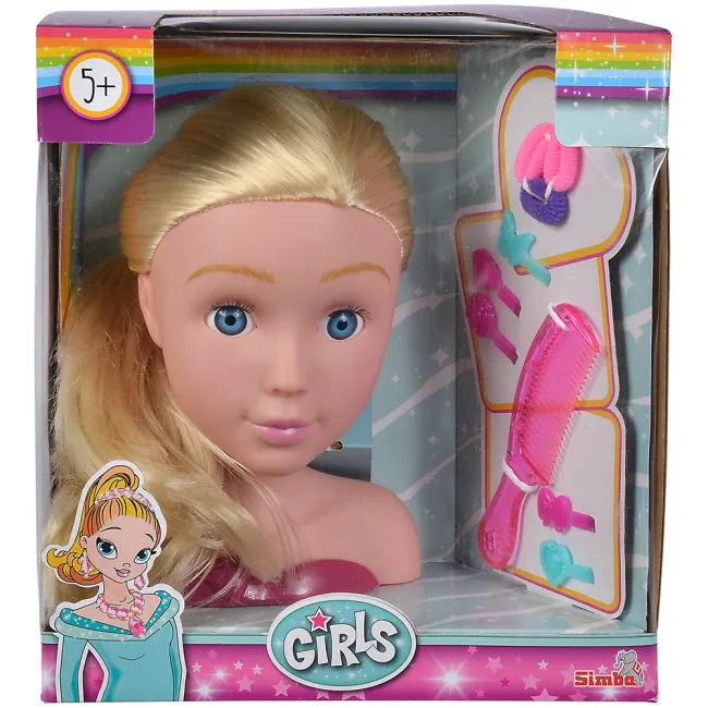 Bust papusa Simba Steffi Love Girls Styling Head cu 9 accesorii HUBS105560145
