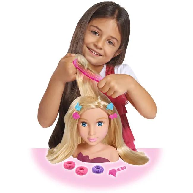 Bust papusa Simba Steffi Love Girls Styling Head cu 9 accesorii HUBS105560145