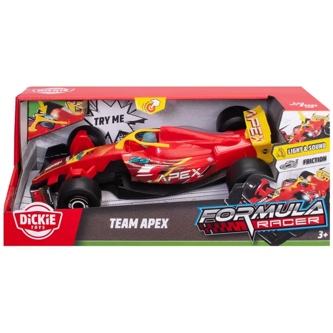 Masina Dickie Toys Formula Racer Team Apex 23 cm cu lumini si sunete HUBS203764038