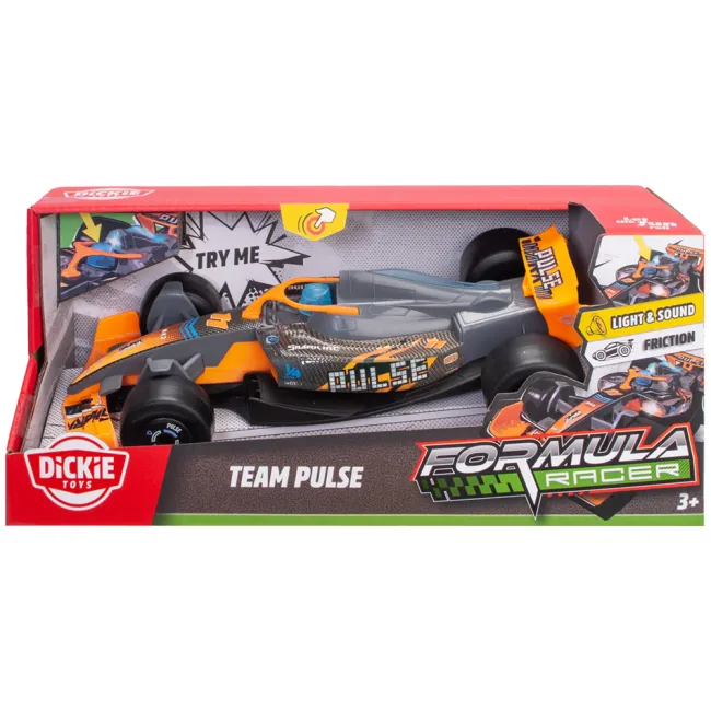 Masina Dickie Toys Formula Racer Team Pulse 23 cm cu lumini si sunete HUBS203764036