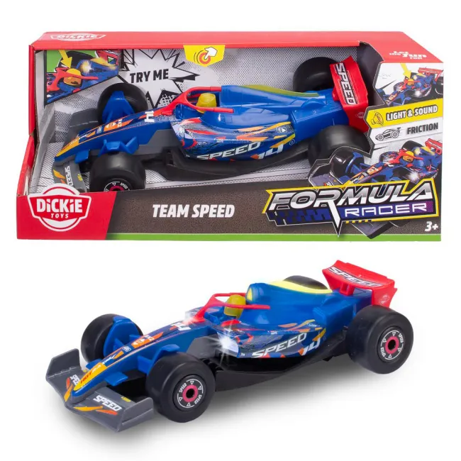Masina Dickie Toys Formula Racer Team Speed 23 cm cu lumini si sunete HUBS203764037