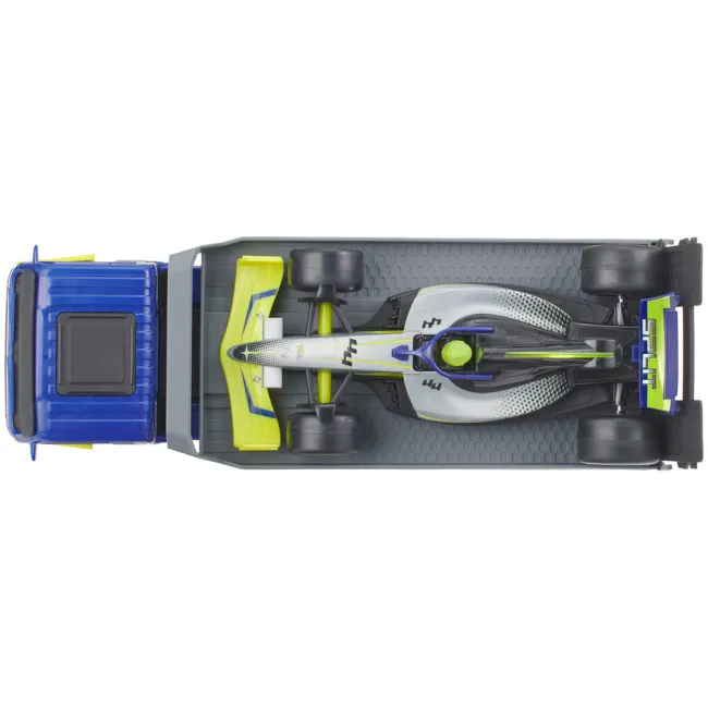 Masina Dickie Toys Formula Transporter Team Split 35 cm cu lumini si sunete HUBS203766000