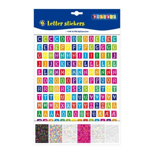 Set 1100 abtibilduri cu litere - okepb2471267