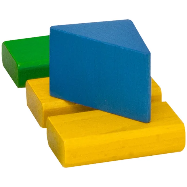 Set constructie Eichhorn Colored Wooden Blocks 100 piese HUBS100007720