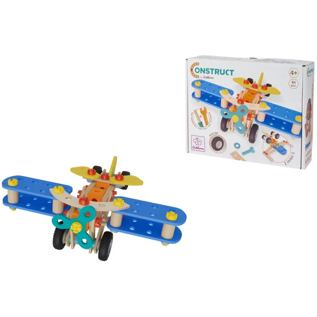 Set constructie Eichhorn Construct Biplane 2 in 1 84 piese HUBS100007202