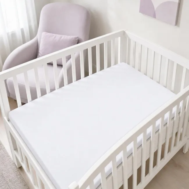 Saltea bebe DualNest 100x55x7 cm in 3 straturi si husa din Bumbac ranforce - ASC6427968155261